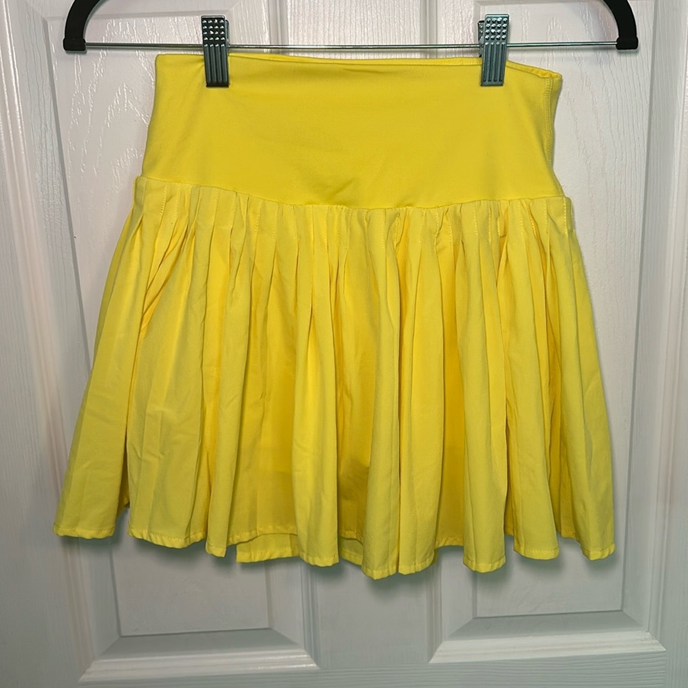 All In Motion Micro Pleated Skort  Lemon Yellow